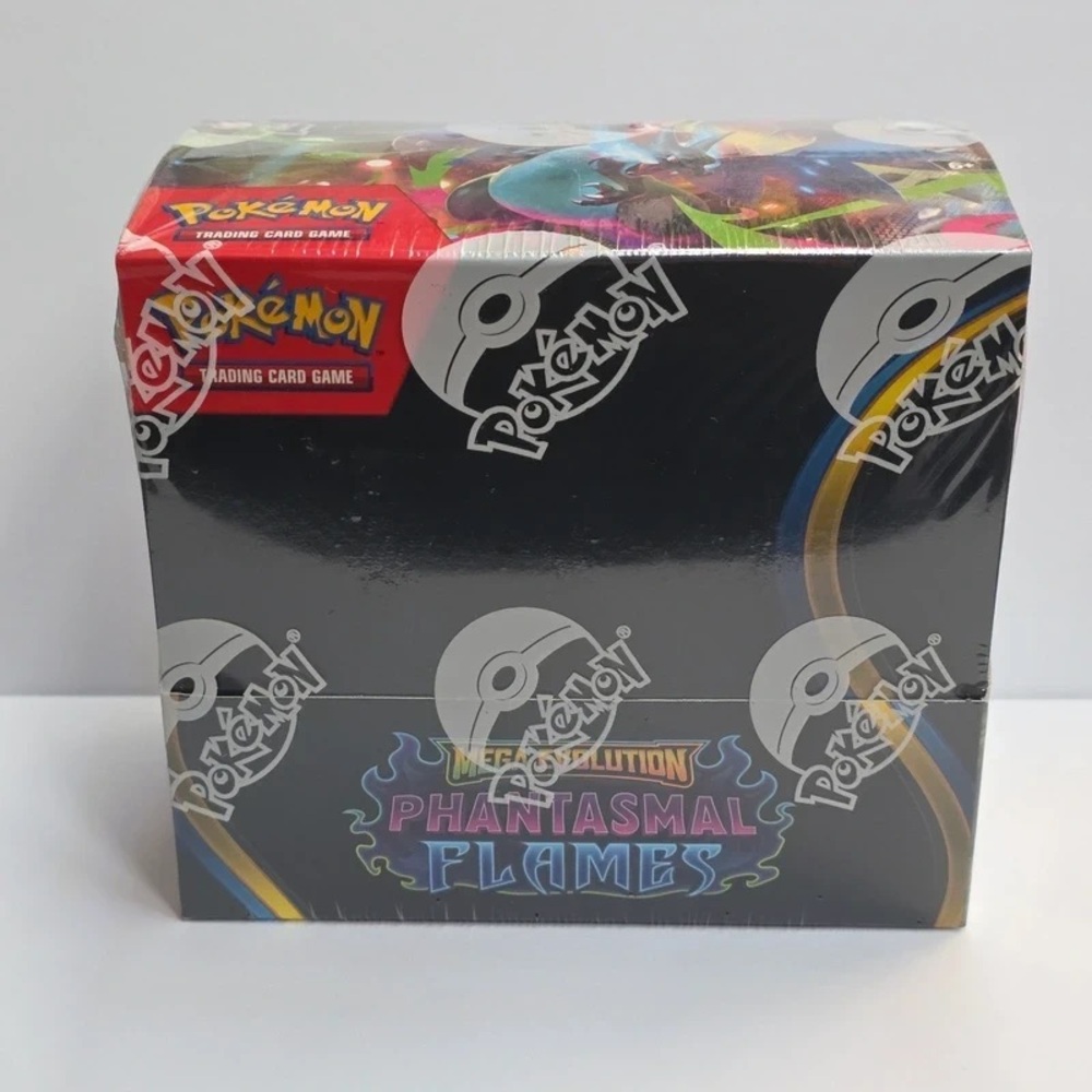 Pokemon Mega Evolution Phantasmal Flames Box - Red and Blue